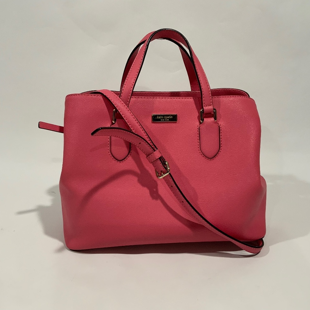 Kate Spade Laurel Way Evangelical Pink leather Purse
